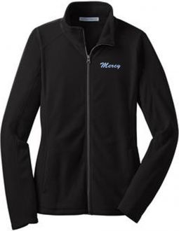 Ladies Microfleece Jacket, Black